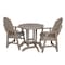 Highwood Usa Hamilton 3pc Round Counter Height Outdoor Patio Furniture Dining Set AD-CNA36-WBR - alternate 1